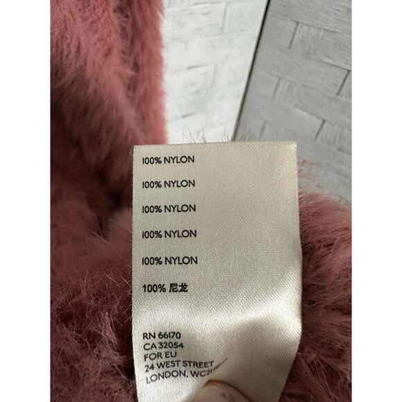 Free People women’s cardigan Cardi pink super soft teddy bear cozycore - Picture 7 of 10